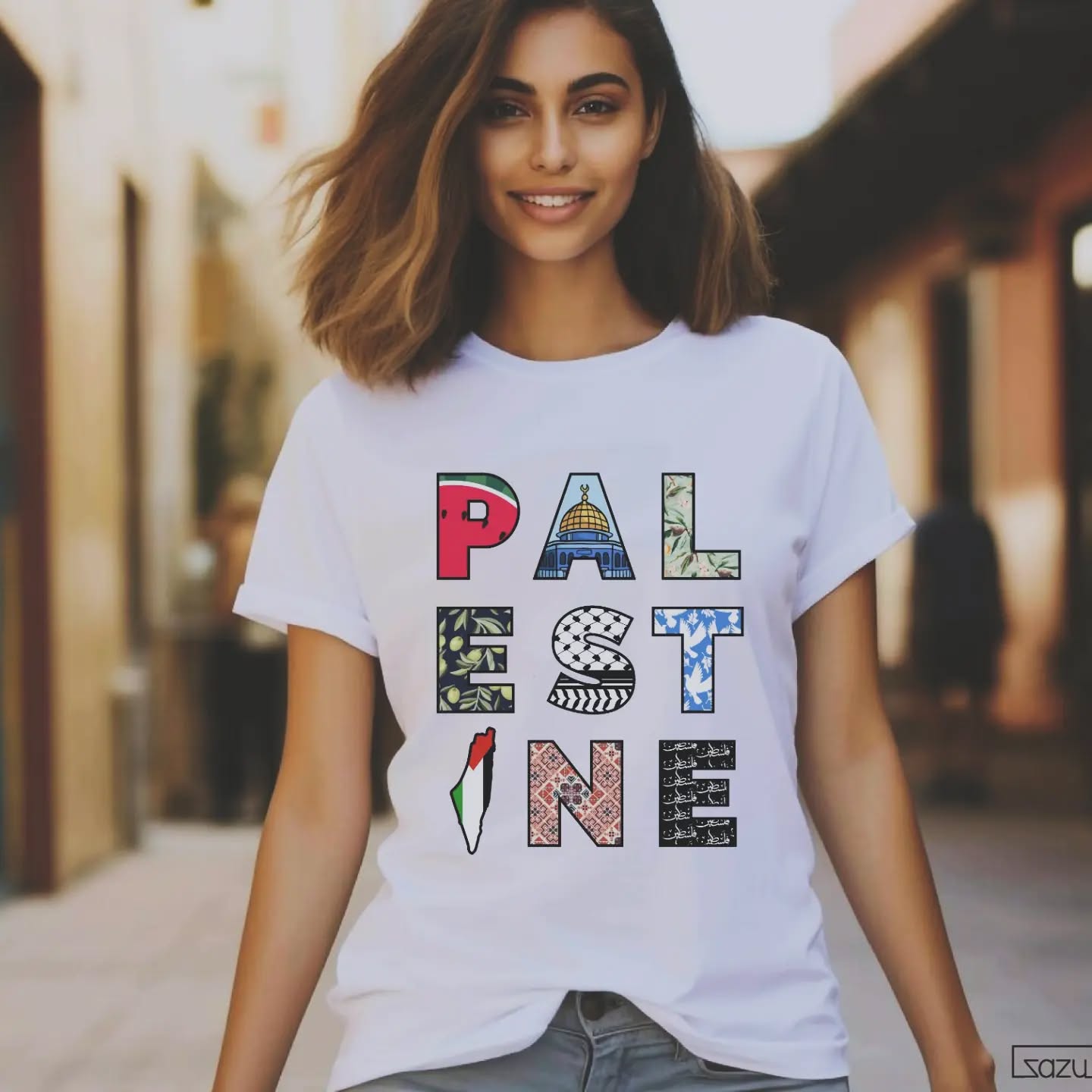 Palestine Text wordmark design by zazu