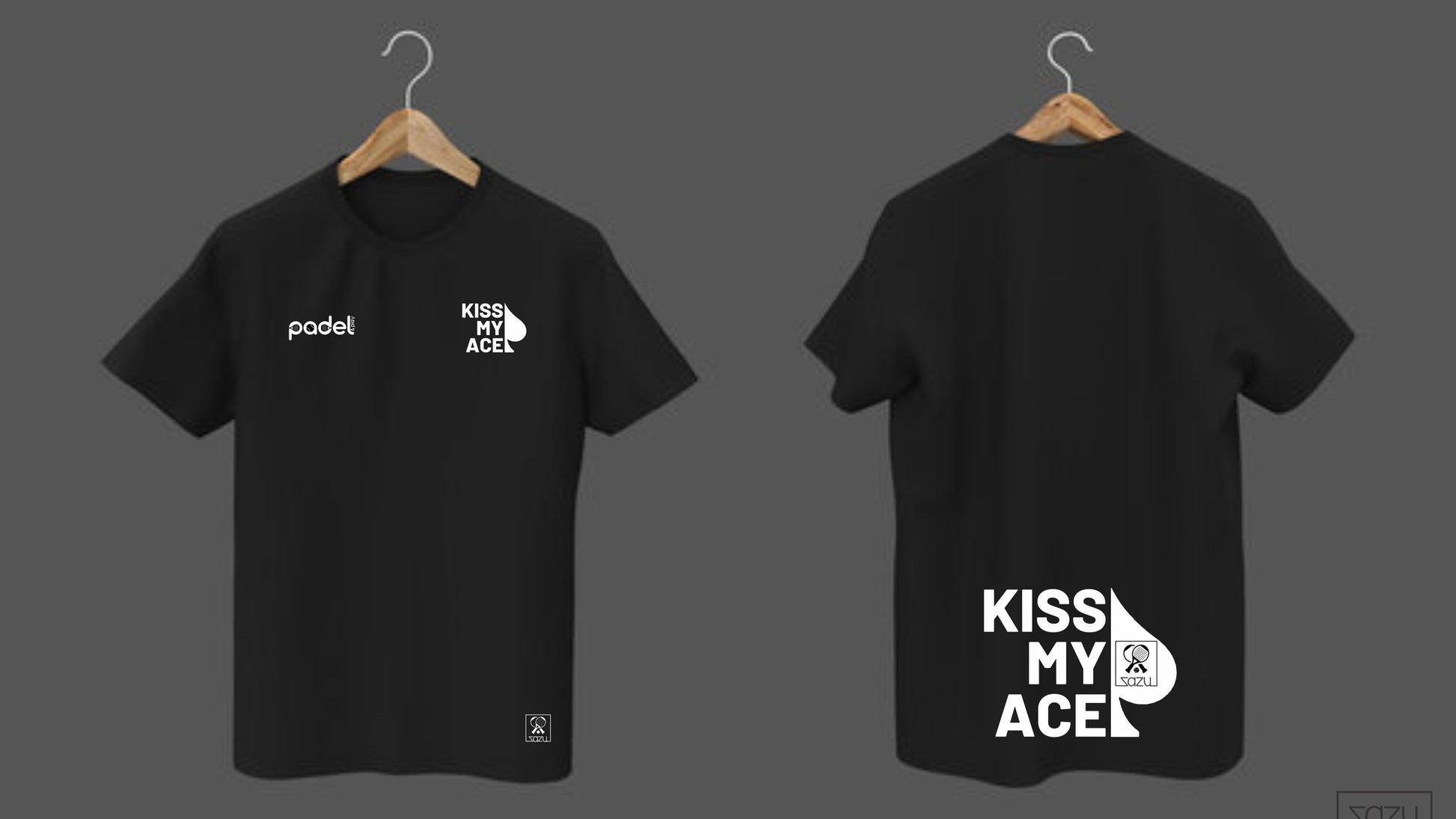 Kiss My Ace! T-shirt padel apparel by Zazu Apparel