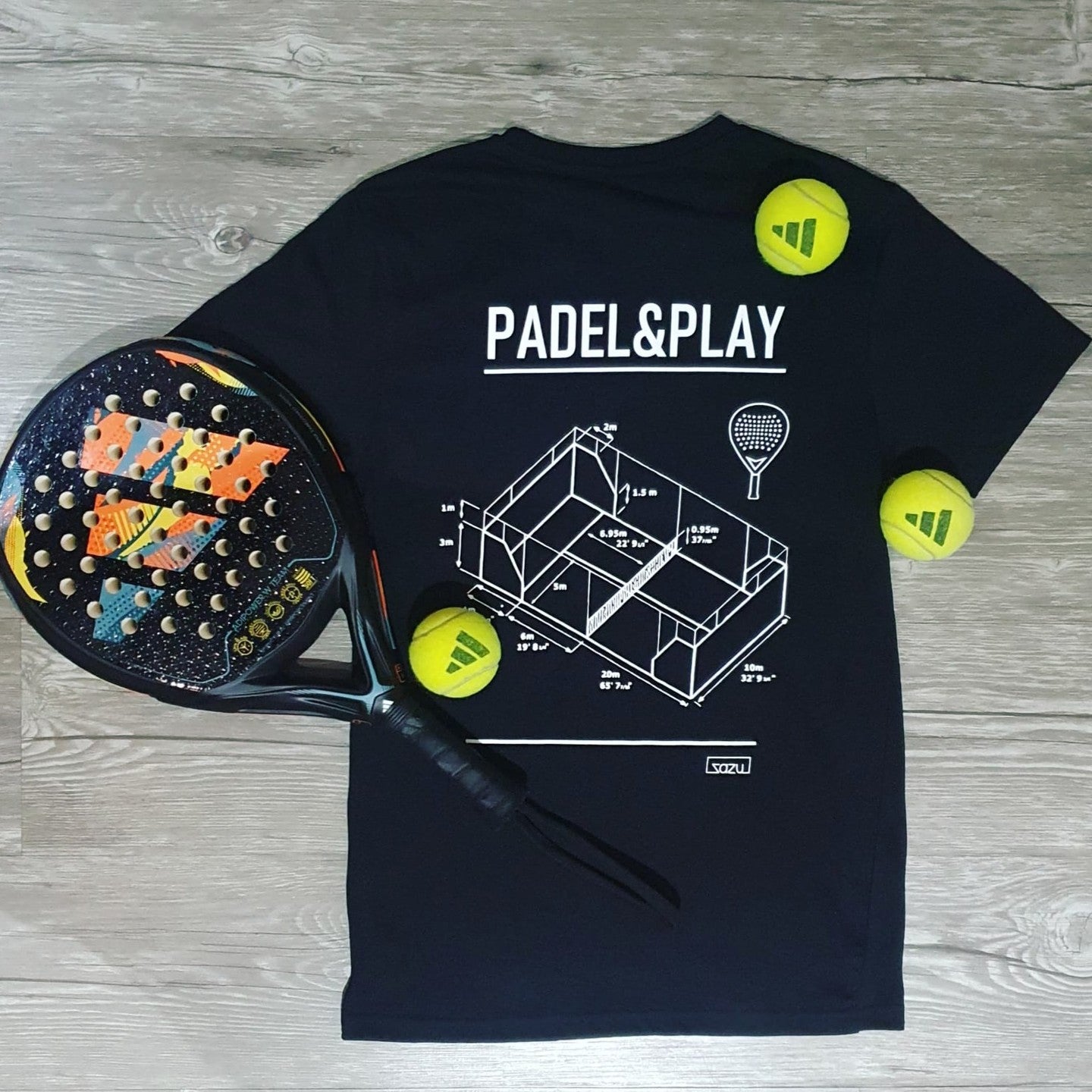Padel Court padel apparel by Zazu Apparel