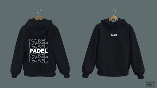 Padel repeated text padel apparel by Zazu Apparel