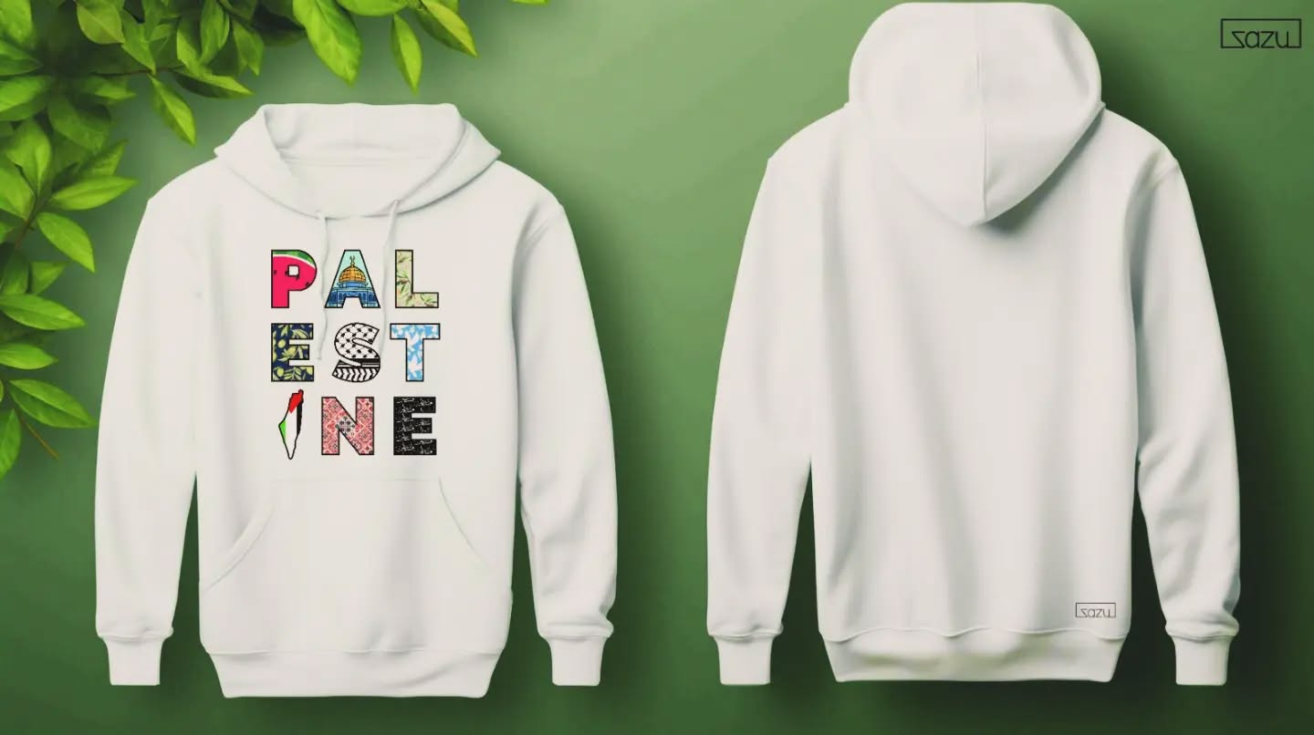 Palestine Text wordmark design by zazu