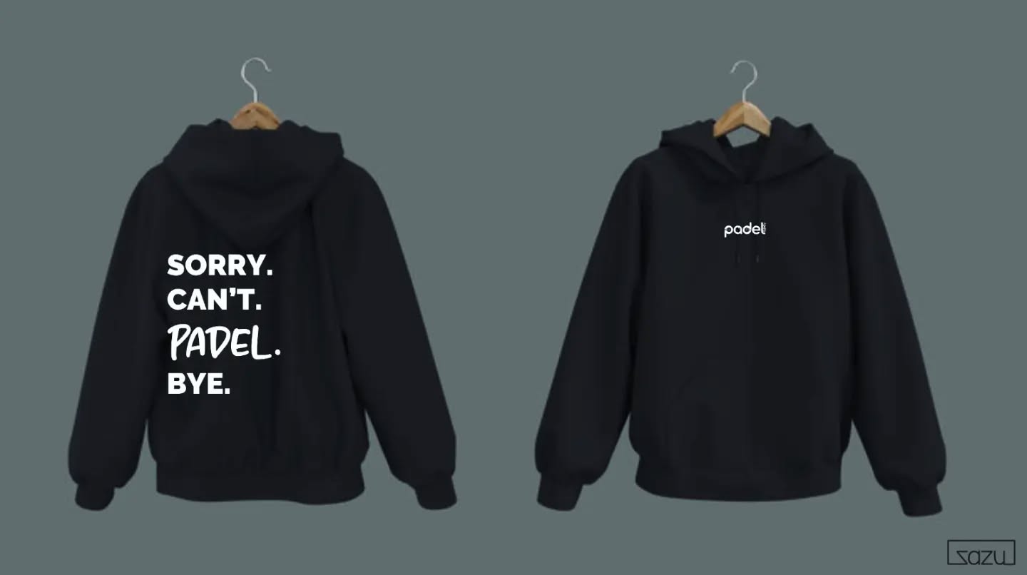 Sorry. Can't. Padel. Bye. padel apparel by Zazu Apparel